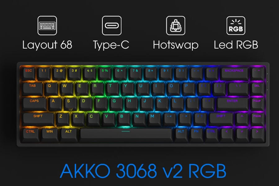 Bàn phím cơ AKKO 3068 v2 RGB