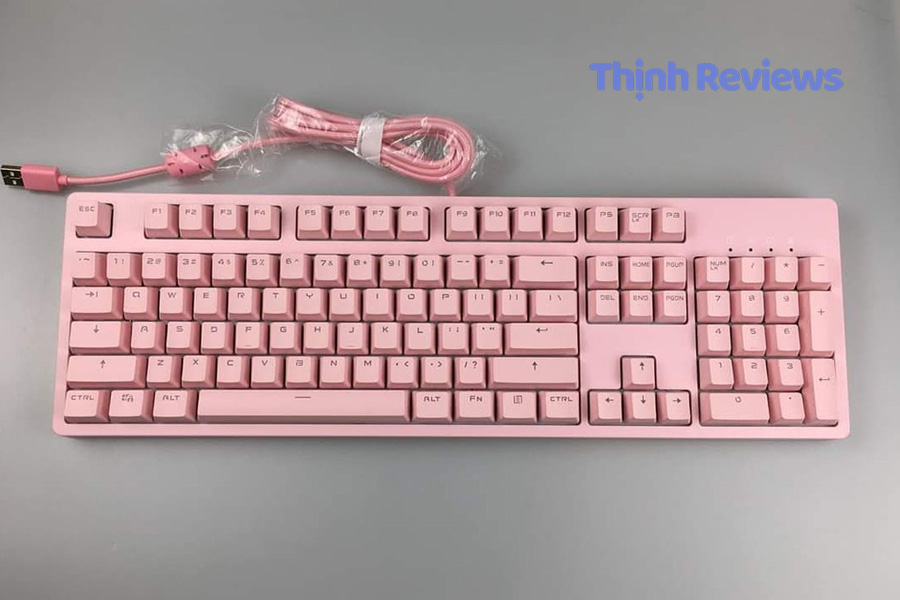 Bàn phím cơ Edra EK3104 Pink V2