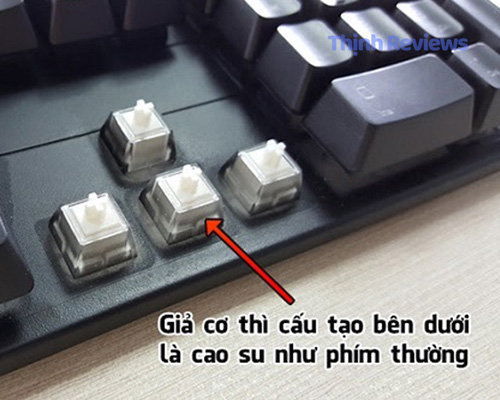 Cấu tạo của bàn phím giả cơ